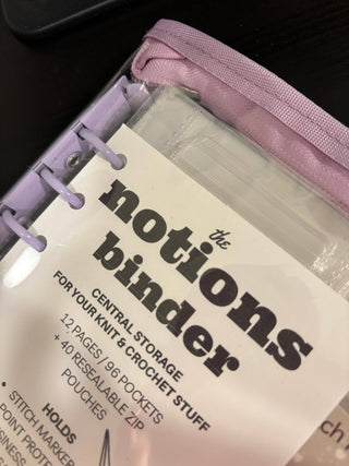 Comma Craft Co - The Notions Binder - Deluxe Knitting and Crochet Organizer