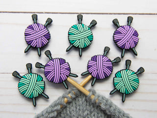 Turquoise Yarn Ball | Stitch Stoppers