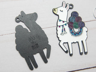 Fox and Pine Stitches - Llama Christmas Ornament