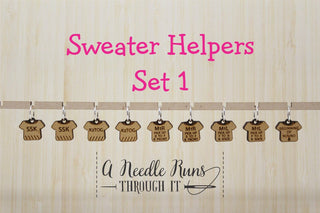 Sweater Helpers - Stitch Markers (set of 9): Set 2