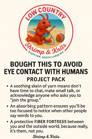 Bought this to Avoid Eye Contact with Humans Kit