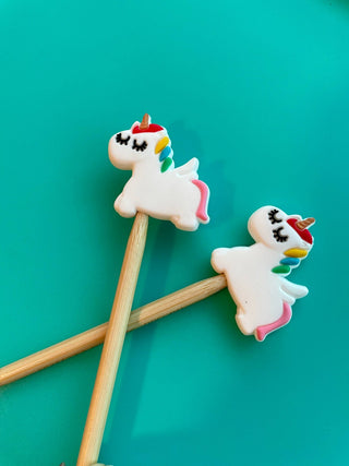 Comma Craft Co Knitting Needle Point Protectors-Rainbow Unicorns