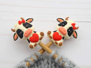 Fox and Pine Stitches Lovely Cow Stitch Stoppers