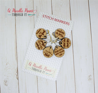 A Needle Runs Through It – Sassy &amp; Sweary Stitch Markers