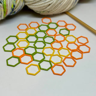 Comma Craft Co - Hexagon Stitch Markers