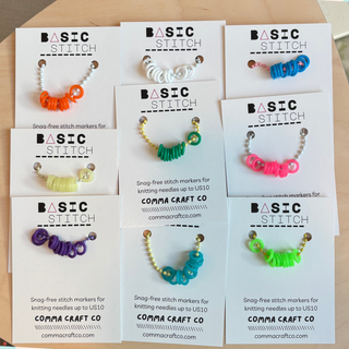 Comma Craft Co - Neon Snag-Free Stitch Markers