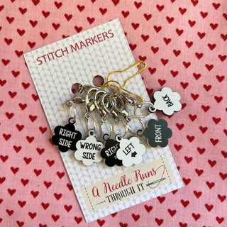 A Needle Runs Through It – Right/Wrong Side, Front/Back, Left/Right Stitch Markers