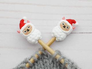 Fox and Pine Stitches - Festive Llama Stitch Stoppers