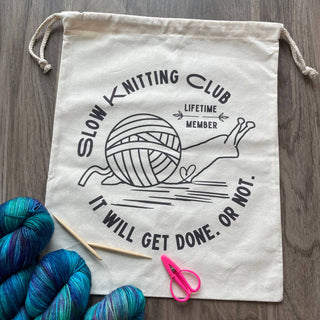 Comma Craft Co - Slow Knitting Club Project Bag