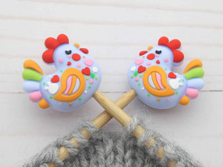 Fox and Pine Stitches Colorful Chicken Stitch Stoppers