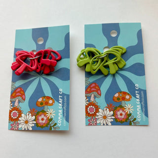 Comma Craft Co. - Mushroom Stitch Markers Set (Snag Free)