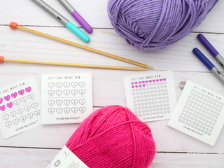 Fox and Pine Stitches Row Counter Stickies