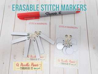 Erasable & Reusable - Stitch Markers (set of 6)