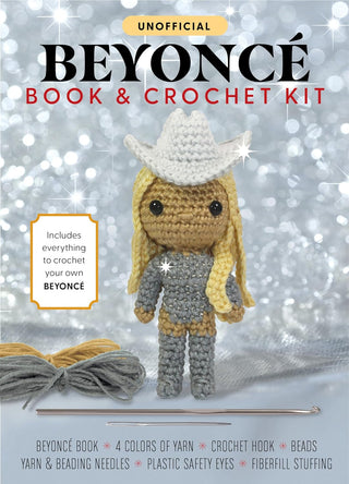 Unofficial Beyoncé Book and Crochet Kit: Includes Everything to Crochet Your Own Beyoncé - Beyoncé Book, 4 Colors of Yarn, Crochet Hook, Beads, Yarn