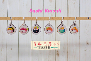A Needle Runs Through It – Sushi Stitch Markers
