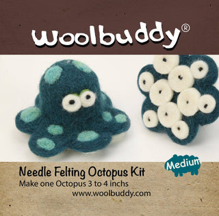 Woolbuddy Octopus Needle Felting Kit