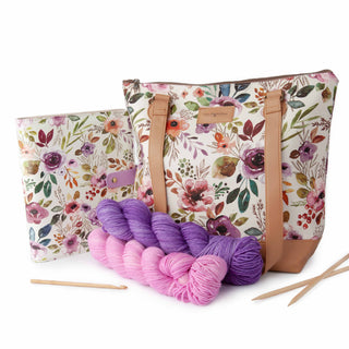 Twice Sheared Sheep – Spring Floral Mega Trinity Project Bag