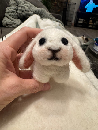 Bunny Beginner Needle Felting Class - 3/28