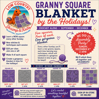 Granny Square Blanket by the Holidays Crochet Along: Sept - Dec