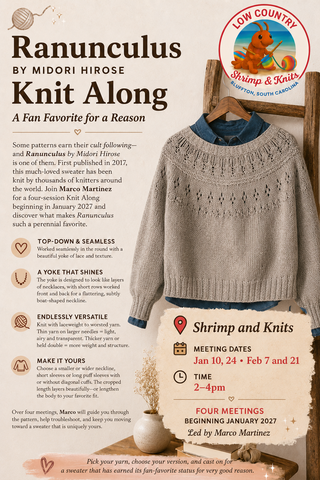 The Ranunculus Sweater KAL: Jan-Feb