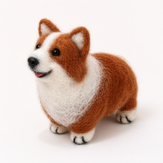 Corgi Beginner Needle Felting Class - 8/8