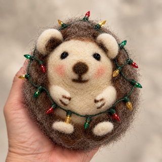 Beginner Needle Felting Class: Christmas Hedgehog  12/5