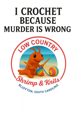 Shrimp and Knits Luggage Tags