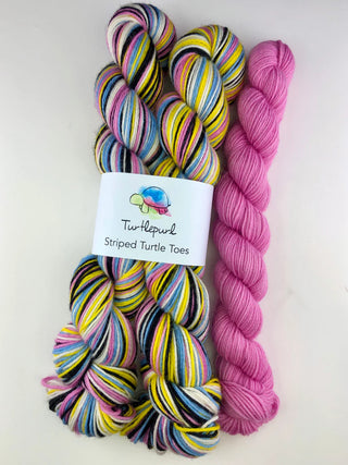 Turtlepurl Yarns - Striped Turtle Toes