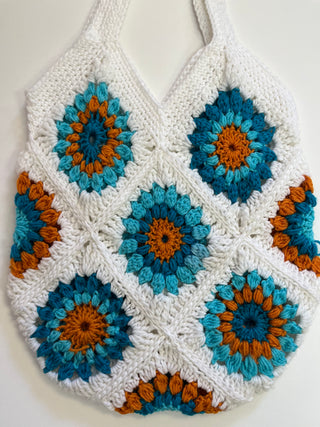Sunburst Granny Square Beach Bag - Crochet Learn-a-long Class 5/2, 5/9 & 5/16