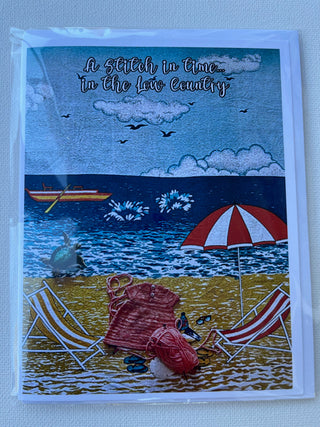 Low Country Knitting Notecard by artist Julie Combs