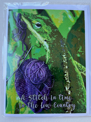 Low Country Knitting Notecard by artist Julie Combs