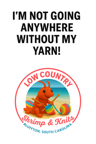 Shrimp and Knits Luggage Tags
