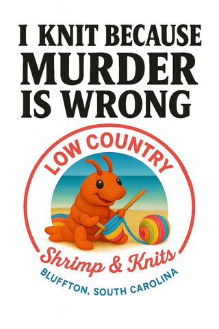 Shrimp and Knits Luggage Tags