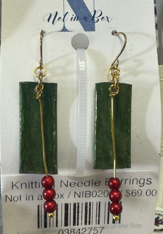 Not in a Box - Knitting Needle Earrings