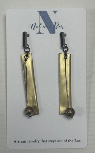 Not in a Box - Knitting Needle Earrings NIB1