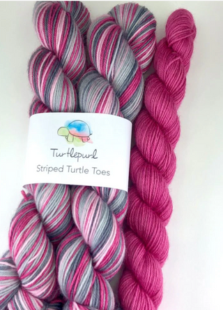 Turtlepurl Yarns - Striped Turtle Toes