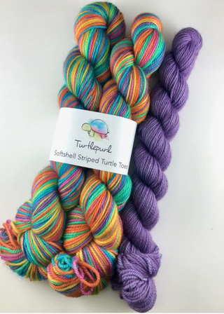Turtlepurl Yarns - Striped Turtle Toes