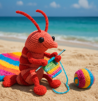 Shrimp and Kits -  Beachy Hand-Dyed Advent Calendar