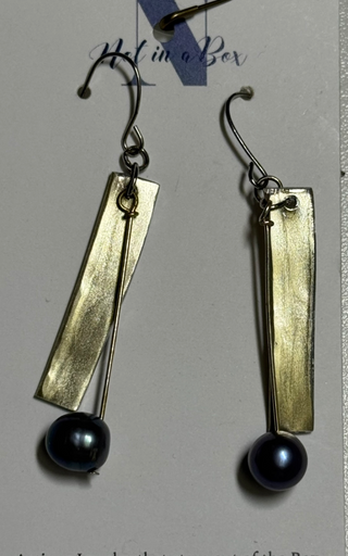 Not in a Box - Knitting Needle Earrings NIB13