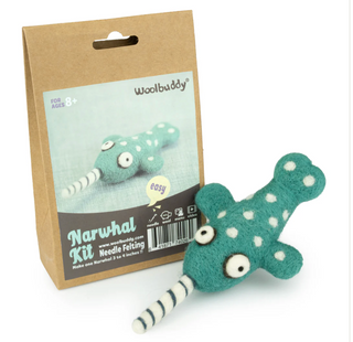 Woolbuddy - Narwhal Needle Felting Kit