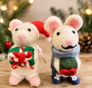 Christmas Mouse Needle Felting Class
