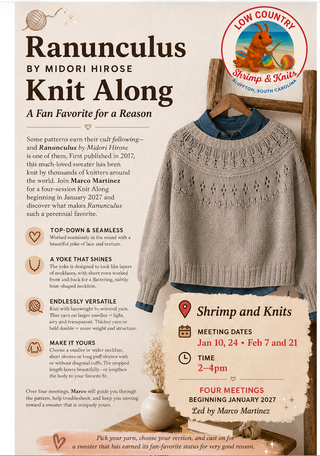 The Ranunculus Sweater KAL: Jan-Feb