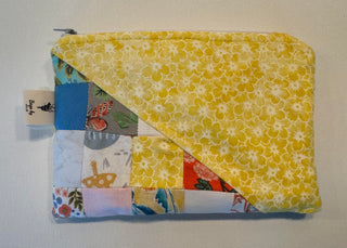 Yellow Quilt Notions Bag