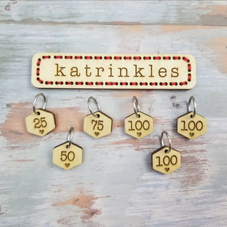 Katrinkles Cast On Counting Numbers Stitch Marker Set