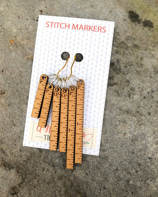 A Needle Runs Through It – Little Rulers Stitch Markers