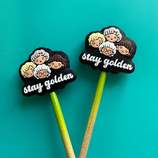 Comma Craft Co Knitting Needle Point Protectors Stay Golden