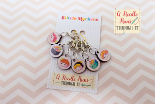 A Needle Runs Through It – Sushi Stitch Markers