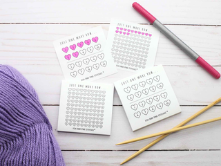 Fox and Pine Stitches Row Counter Stickies