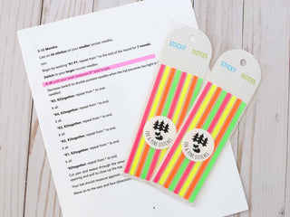 Fox and Pine Stitches Pattern Highlighter Strips