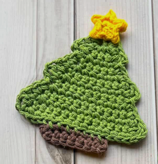 Learn to Crochet - Christmas Tree Coaster  - 12/13